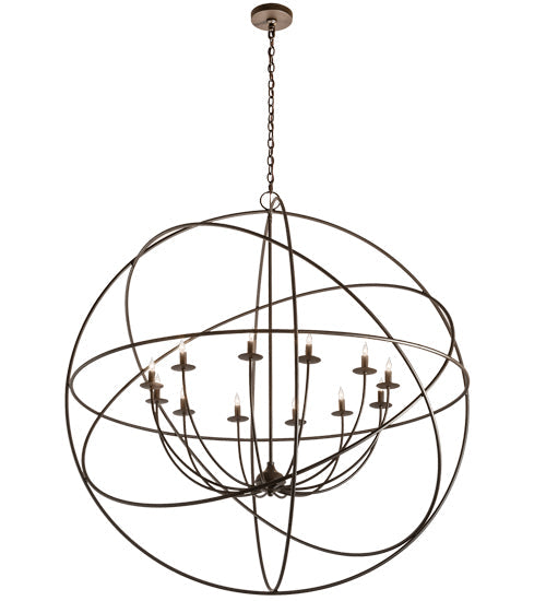 Meyda Lighting Atom Enerjisi 54" 12-Light Oil Rubbed Bronze Chandelier