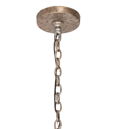 Meyda Lighting Atom Enerjisi 60" 8-Light Corinth Chandelier With White Faux Candlelight