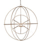 Meyda Lighting Atom Enerjisi 60" 8-Light Corinth Chandelier With White Faux Candlelight