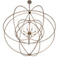 Meyda Lighting Atom Enerjisi 60" 8-Light Corinth Chandelier With White Faux Candlelight