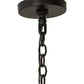 Meyda Lighting Atom Enerjisi 60" 8-Light Textured Black Chandelier With White Faux Candlelight