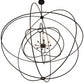 Meyda Lighting Atom Enerjisi 60" 8-Light Textured Black Chandelier With White Faux Candlelight