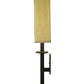 Meyda Lighting Atria 14" Oil Rubbed Bronze Wall Sconce With Amber Dupioni Fabric Shade