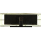 Meyda Lighting Atria 14" Oil Rubbed Bronze Wall Sconce With Amber Dupioni Fabric Shade