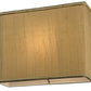 Meyda Lighting Atria 14" Oil Rubbed Bronze Wall Sconce With Amber Dupioni Fabric Shade