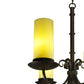 Meyda Lighting Atria 38" 6-Light Coffee Bean Island Chandelier With Ivory Idalight Cylindre Shade