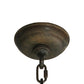 Meyda Lighting Atria 38" 6-Light Coffee Bean Island Chandelier With Ivory Idalight Cylindre Shade