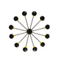 Meyda Lighting Atria 54" 12-Light Coffee Bean Chandelier With Ivory Idalight Cylindres Shade