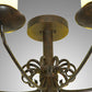 Meyda Lighting Atria 54" 12-Light Coffee Bean Chandelier With Ivory Idalight Cylindres Shade