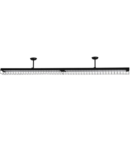 Meyda Lighting Aufgabe 98" 2-Light Textured Black Semi-flush Mount Light