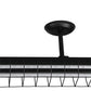 Meyda Lighting Aufgabe 98" 2-Light Textured Black Semi-flush Mount Light