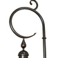 Meyda Lighting August 12" 4-Light Craftsman Brown Lantern Wall Sconce With Clear Shade Glass