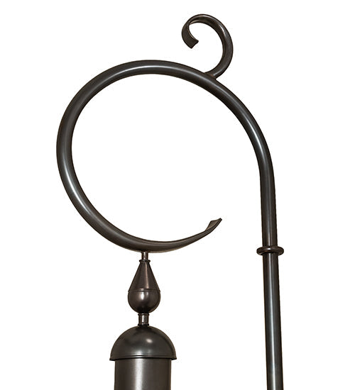 Meyda Lighting August 12" 4-Light Craftsman Brown Lantern Wall Sconce With Clear Shade Glass