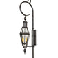 Meyda Lighting August 12" 4-Light Craftsman Brown Lantern Wall Sconce With Clear Shade Glass