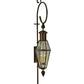 Meyda Lighting August 18" 4-Light Timeless Bronze Lantern Wall Sconce With Clear Shade Glass