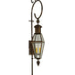 Meyda Lighting August 18" 4-Light Timeless Bronze Lantern Wall Sconce With Clear Shade Glass