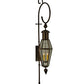 Meyda Lighting August 18" 4-Light Timeless Bronze Lantern Wall Sconce With Clear Shade Glass
