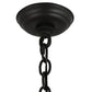 Meyda Lighting Augusta 42" 6-Light Wrought Iron Island Chandelier With Ivory Faux Candlelight