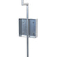 Meyda Lighting Ausband 7" Extreme Chrome Wall Sconce With Frosted Clear Contrail Mist Idalight Shade