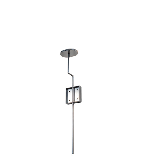 Meyda Lighting Ausband 7" Extreme Chrome Wall Sconce With Frosted Clear Contrail Mist Idalight Shade