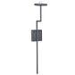 Meyda Lighting Ausband 7" Light Gray Wrinkle Wall Sconce With Contrail Mist Idalight Shade