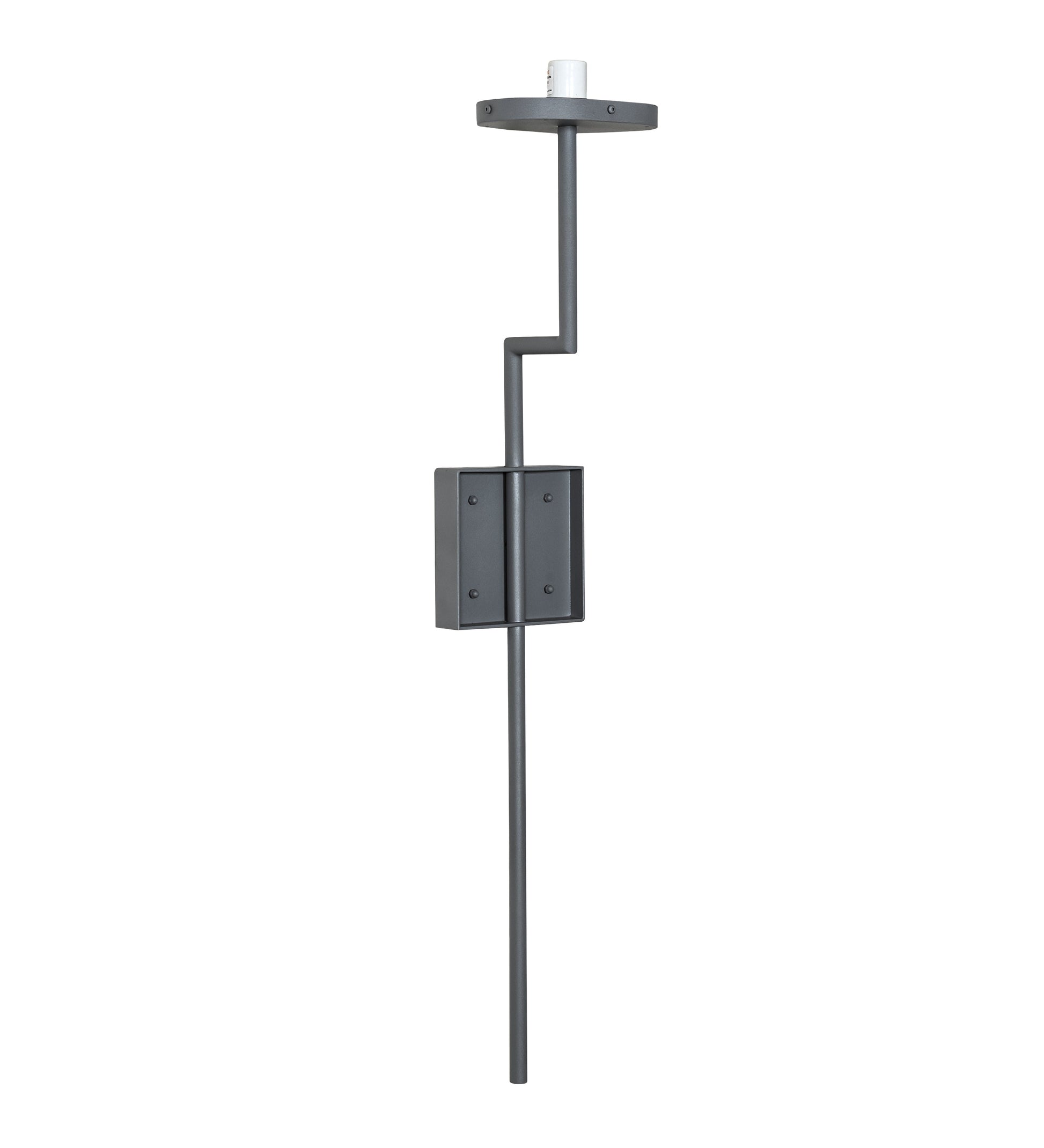 Meyda Lighting Ausband 7" Light Gray Wrinkle Wall Sconce With Contrail Mist Idalight Shade