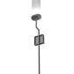 Meyda Lighting Ausband 7" Light Gray Wrinkle Wall Sconce With Contrail Mist Idalight Shade