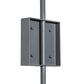 Meyda Lighting Ausband 7" Light Gray Wrinkle Wall Sconce With Contrail Mist Idalight Shade