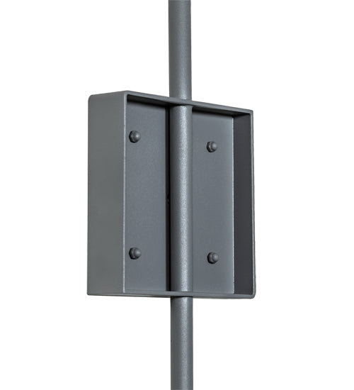 Meyda Lighting Ausband 7" Light Gray Wrinkle Wall Sconce With Contrail Mist Idalight Shade