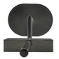 Meyda Lighting Ausband 8" Black Chrome On Nickel Wall Sconce With Eggshell Textrene Shade