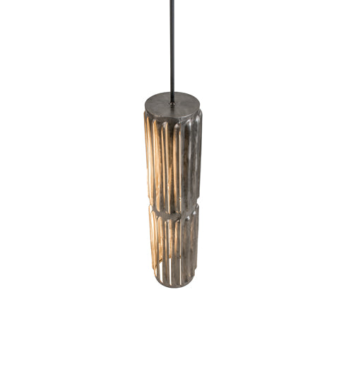 Meyda Lighting Ausband Turbine 10" Old Wrought Iron Pendant Light