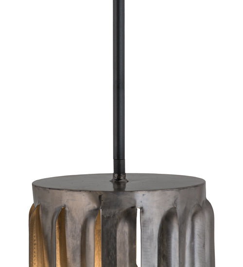 Meyda Lighting Ausband Turbine 10" Old Wrought Iron Pendant Light