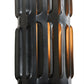 Meyda Lighting Ausband Turbine 7" Black Chrome Over Nickel Mini Pendant Light