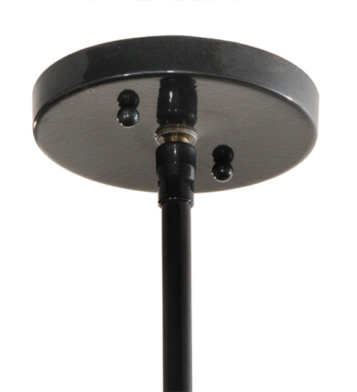 Meyda Lighting Ausband Turbine 7" Black Chrome Over Nickel Mini Pendant Light