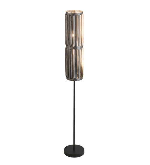 Meyda Lighting Ausband Turbine 70" 2-Light Old Wrought Iron Floor Lamp