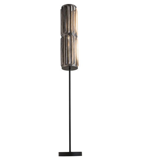 Meyda Lighting Ausband Turbine 70" 2-Light Old Wrought Iron Floor Lamp