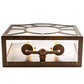 Meyda Lighting Austin 12" 2-Light Cortez Gold Wall Sconce With Clear Seeded Shade Glass