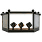 Meyda Lighting Austin 12" 3-Light Copper Rust Wall Sconce With Clear Seeded Shade Glass