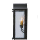 Meyda Lighting Austin 12" 3-Light Timeless Bronze Wall Sconce With Clear Seeded Shade Glass