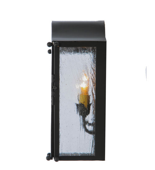 Meyda Lighting Austin 12" 3-Light Timeless Bronze Wall Sconce With Clear Seeded Shade Glass