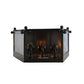 Meyda Lighting Austin 12" 3-Light Timeless Bronze Wall Sconce With Clear Seeded Shade Glass