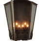 Meyda Lighting Austin 26" 6-Light Cajun Spice Wall Sconce With Clear Seeded Shade Glass