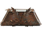 Meyda Lighting Austin 26" 6-Light Cajun Spice Wall Sconce With Clear Seeded Shade Glass