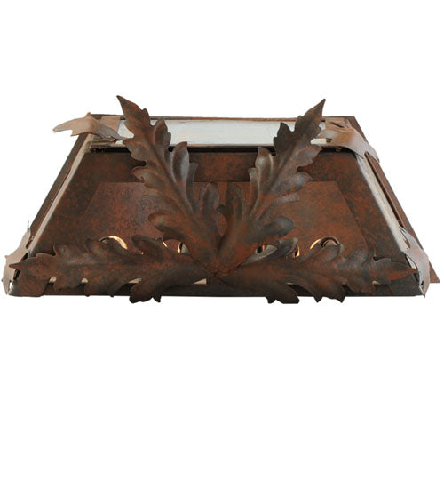 Meyda Lighting Austin 26" 6-Light Cajun Spice Wall Sconce With Clear Seeded Shade Glass