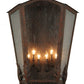 Meyda Lighting Austin 26" 6-Light Cajun Spice Wall Sconce With Clear Seeded Shade Glass