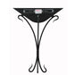 Meyda Lighting Autumn Moon 18" 2-Light Black Wall Sconce With Amber Mica Shade Glass
