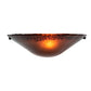 Meyda Lighting Autumn Moon 18" Timeless Bronze Wall Sconce With Amber Shade Glass