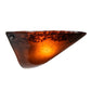 Meyda Lighting Autumn Moon 18" Timeless Bronze Wall Sconce With Amber Shade Glass