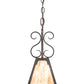 Meyda Lighting Ava 10" Cajun Spice Mini Pendant Light With Sable Idalight Shade Glass