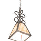 Meyda Lighting Ava 10" Cajun Spice Mini Pendant Light With Sable Idalight Shade Glass